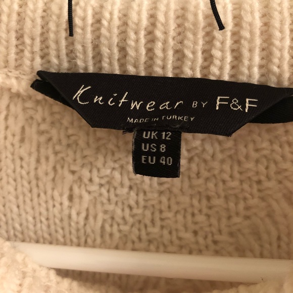 Wide sleeve cable knit sweater (F&F) - Picture 6 of 7